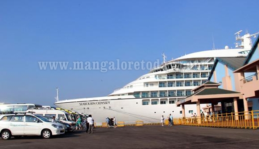 M V Seabourn Odyssey, first cruise vessel of season calls at New Mangalore Port